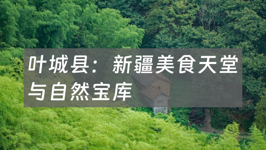 叶城县：新疆美食天堂与自然宝库